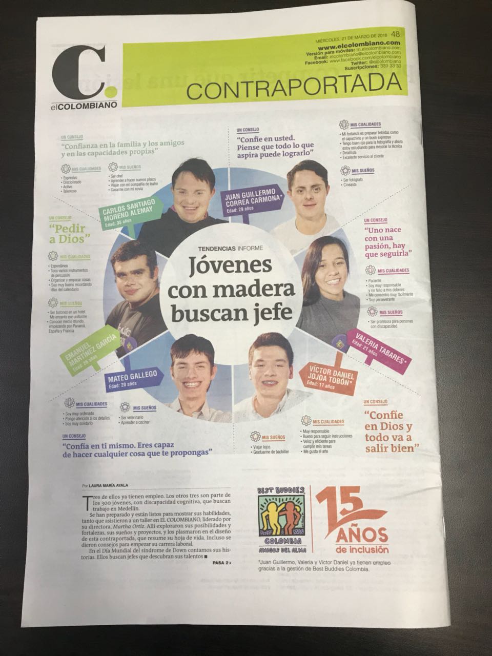 “Jóvenes con madera buscan jefe”